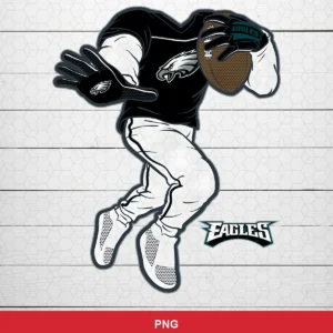 modern cartoon style with bold outlines and dynamic pose Eagles SVG expressing team pride and action for cutting machines