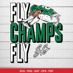 modern cartoon style with bold typography and dynamic player illustration Eagles SVG for Cricut and Silhouette