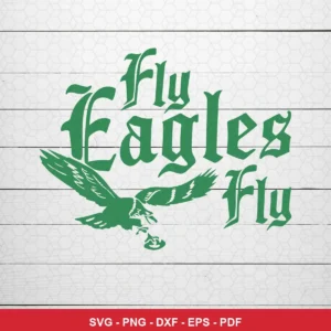 vintage, minimalist, text and logo based vintage Eagles SVG expressing team pride and support for Cricut and Silhouette