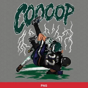 modern cartoon style with dynamic action lines and bold typography Eagles SVG for Cricut and Silhouette