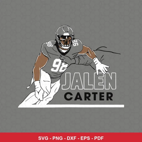 modern, minimalist vector art with clean lines and limited color palette Eagles player SVG for Cricut and Silhouette