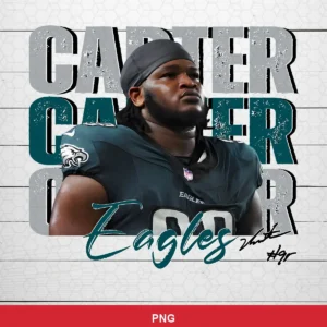 modern photographic with layered text and subtle texture Eagles player SVG for Cricut and Silhouette