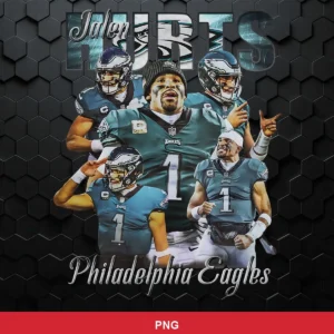 modern photo collage with layered player images and textured background Eagles player SVG for Cricut and Silhouette