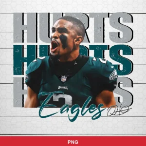 modern photographic with bold typography Eagles player SVG expressing celebration/pride for Cricut and Silhouette