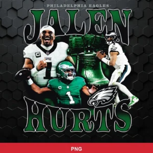 modern photographic collage with bold typography and a dark textured background Eagles player SVG for Cricut and Silhouette