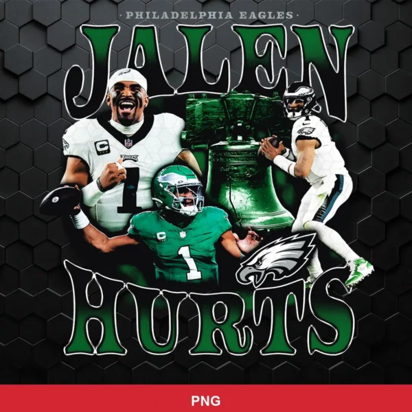 modern photographic collage with bold typography and a dark textured background Eagles player SVG for Cricut and Silhouette