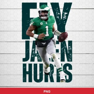 modern photographic with bold distressed typography Eagles player SVG expressing inspiration/pride for Cricut and Silhouette