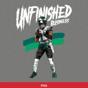 modern cartoon style with bold outlines and dynamic pose Eagles player SVG for Cricut and Silhouette