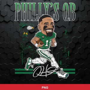 cartoon caricature with modern digital art elements Eagles SVG expressing pride and admiration for Cricut and Silhouette