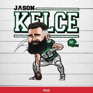 modern cartoon caricature Eagles player SVG expressing pride/celebration for Cricut and Silhouette
