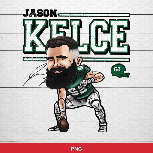 modern cartoon caricature Eagles player SVG expressing pride/celebration for Cricut and Silhouette
