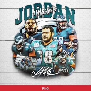 modern digital collage with photo-realistic player images and bold typography Eagles player SVG for Cricut and Silhouette