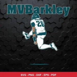 modern, minimalist sports illustration Eagles player SVG expressing celebration/pride for Cricut and Silhouette
