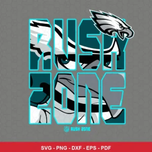 modern, bold typography with integrated team mascot illustration Eagles SVG for Cricut and Silhouette