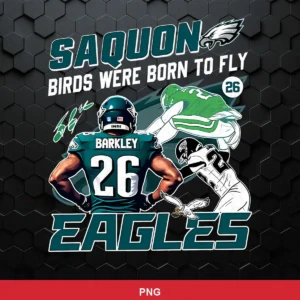 modern cartoon style with bold outlines and dynamic poses Eagles player SVG for Cricut and Silhouette