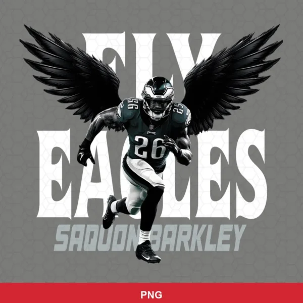 modern, realistic with fantasy elements (black wings) Eagles player SVG for Cricut and Silhouette