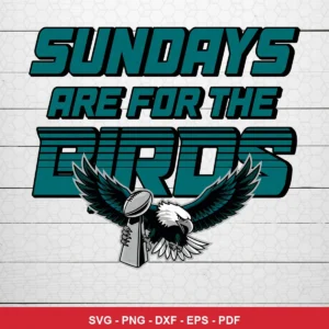 modern, bold typography with a stylized cartoon eagle mascot Eagles SVG featuring bold text for Cricut and Silhouette