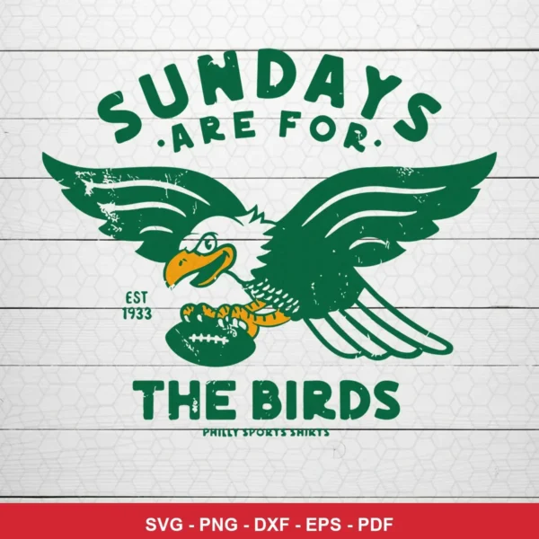 vintage cartoon style with distressed texture Eagles SVG expressing team pride and identity for Cricut and Silhouette