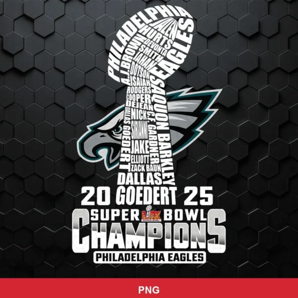 modern, typographic with a clean and bold look Eagles player SVG expressing pride and celebration for Cricut and Silhouette