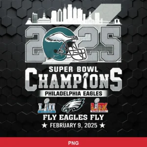 modern, clean, sports championship theme with city skyline silhouette Eagles player SVG for Cricut and Silhouette