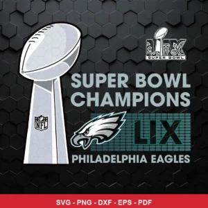 modern, clean, and minimalistic with a focus on official NFL branding elements Eagles SVG for Cricut and Silhouette