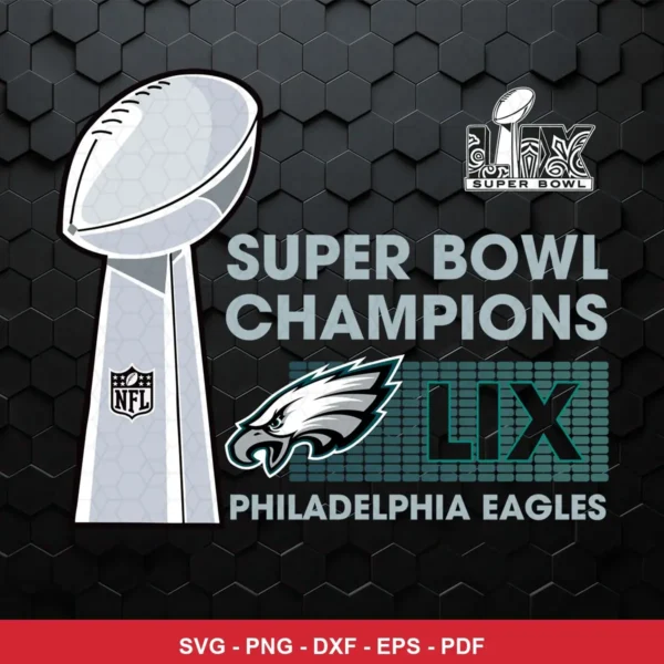 modern, clean, and minimalistic with a focus on official NFL branding elements Eagles SVG for Cricut and Silhouette
