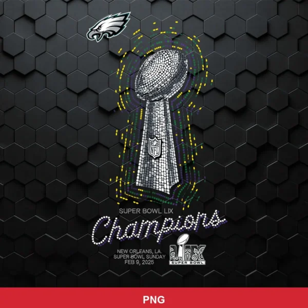 modern, sleek, mosaic tile effect Eagles SVG expressing celebration and pride for Cricut and Silhouette