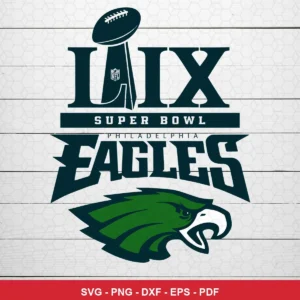modern, clean sports logo style with bold typography and team branding Eagles logo SVG for Cricut and Silhouette