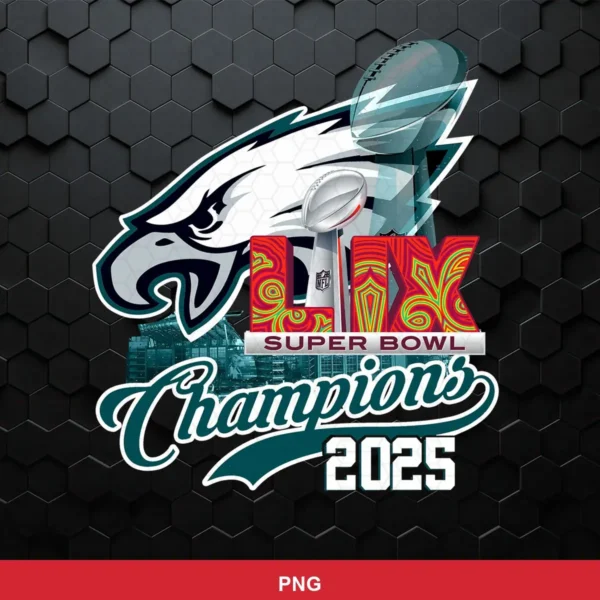 modern, sleek, and professional with a focus on bold team branding and championship celebration Eagles player SVG