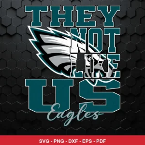 modern, bold typography with a clean sports logo overlay Eagles SVG for Cricut and Silhouette