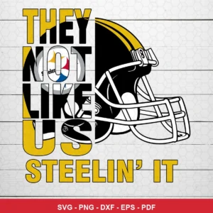 modern, bold typography with a clean, graphic illustration style Steelers SVG for Cricut and Silhouette