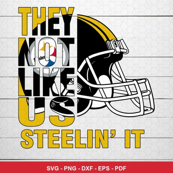 modern, bold typography with a clean, graphic illustration style Steelers SVG for Cricut and Silhouette