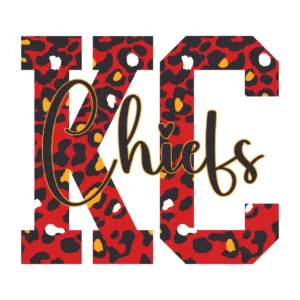 bold and modern with a playful twist Chiefs logo SVG design showing excitement and pride for Cricut and Silhouette cutting machines