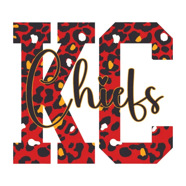 bold and modern with a playful twist Chiefs logo SVG design showing excitement and pride for Cricut and Silhouette cutting machines