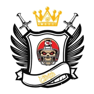 bold and modern with a vintage twist Chiefs logo SVG design showing excitement and pride for Cricut and Silhouette cutting machines