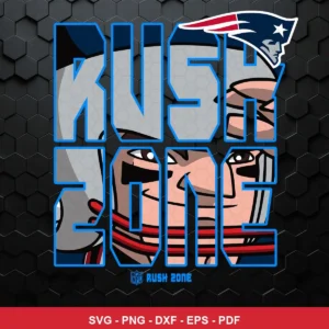 modern cartoon style with bold outlines and block lettering Patriots SVG for Cricut and Silhouette