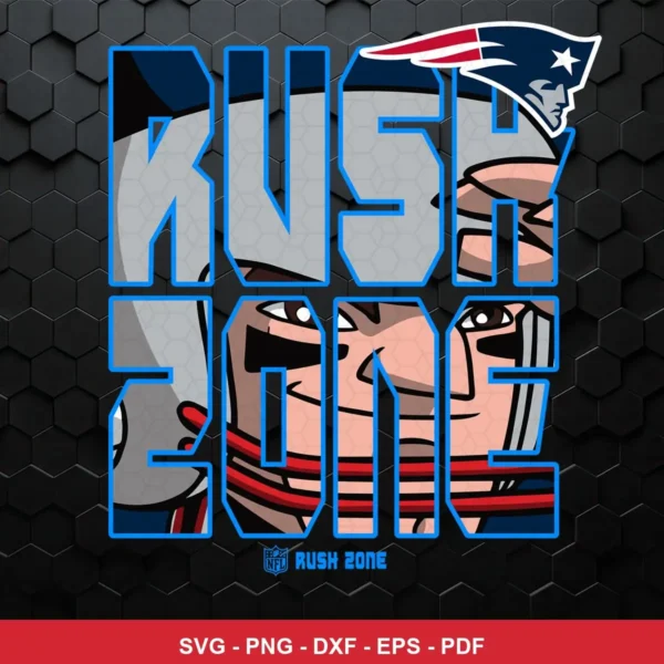 modern cartoon style with bold outlines and block lettering Patriots SVG for Cricut and Silhouette
