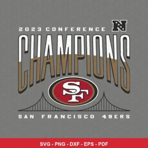 modern, clean, typographic with minimal graphic elements 49ers player SVG for Cricut and Silhouette
