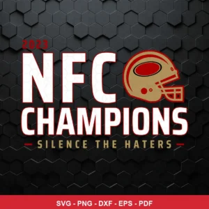 modern, clean, and bold typography with a subtle textured hexagonal background 49ers player SVG for Cricut and Silhouette