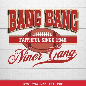 vintage sports typography with a clean, classic football theme 49ers player SVG for Cricut and Silhouette