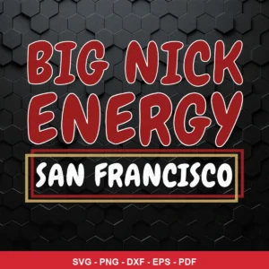 bold, modern typography-focused graphic with minimalistic background 49ers player SVG for Cricut and Silhouette