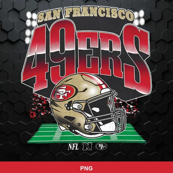 modern sports graphic with bold typography and realistic helmet illustration 49ers helmet SVG for Cricut and Silhouette