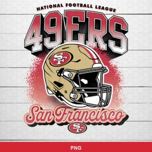 modern, clean sports graphic with bold typography and detailed helmet illustration 49ers logo SVG for Cricut and Silhouette