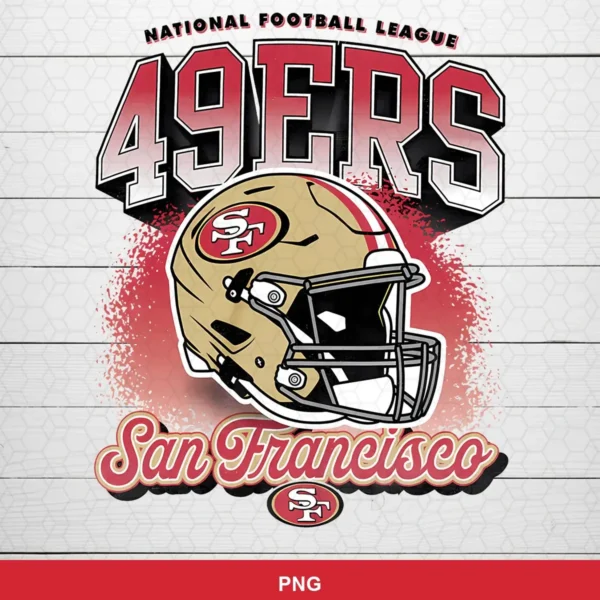 modern, clean sports graphic with bold typography and detailed helmet illustration 49ers logo SVG for Cricut and Silhouette