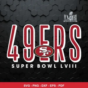 modern, clean typography-focused design with subtle texture 49ers player SVG for Cricut and Silhouette
