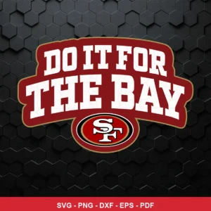 modern, bold typography with a clean sports logo presentation 49ers player SVG featuring bold text for Cricut and Silhouette