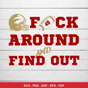 modern minimalist with bold typography and simple graphic elements 49ers player SVG for Cricut and Silhouette