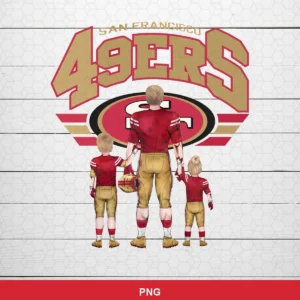 modern digital illustration with realistic shading and clean lines 49ers logo SVG for Cricut and Silhouette