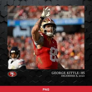 modern photographic sports action shot with hexagonal pattern overlay 49ers player SVG for Cricut and Silhouette