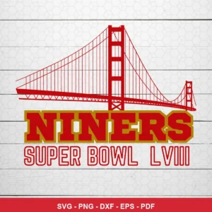 modern minimalist with clean lines and bold typography 49ers player SVG for Cricut and Silhouette